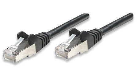 Intellinet Network Patch Cable, Cat5e, 10m, Black, CCA, SF/UTP, PVC, RJ45, Gold Plated Contacts, Snagless, Booted, Lifetime Warranty, Polybag