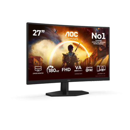 AOC G4 27-inch IPS FHD 180Hz monitor, 1920 x 1080 pixels, Full HD, LCD, black and red