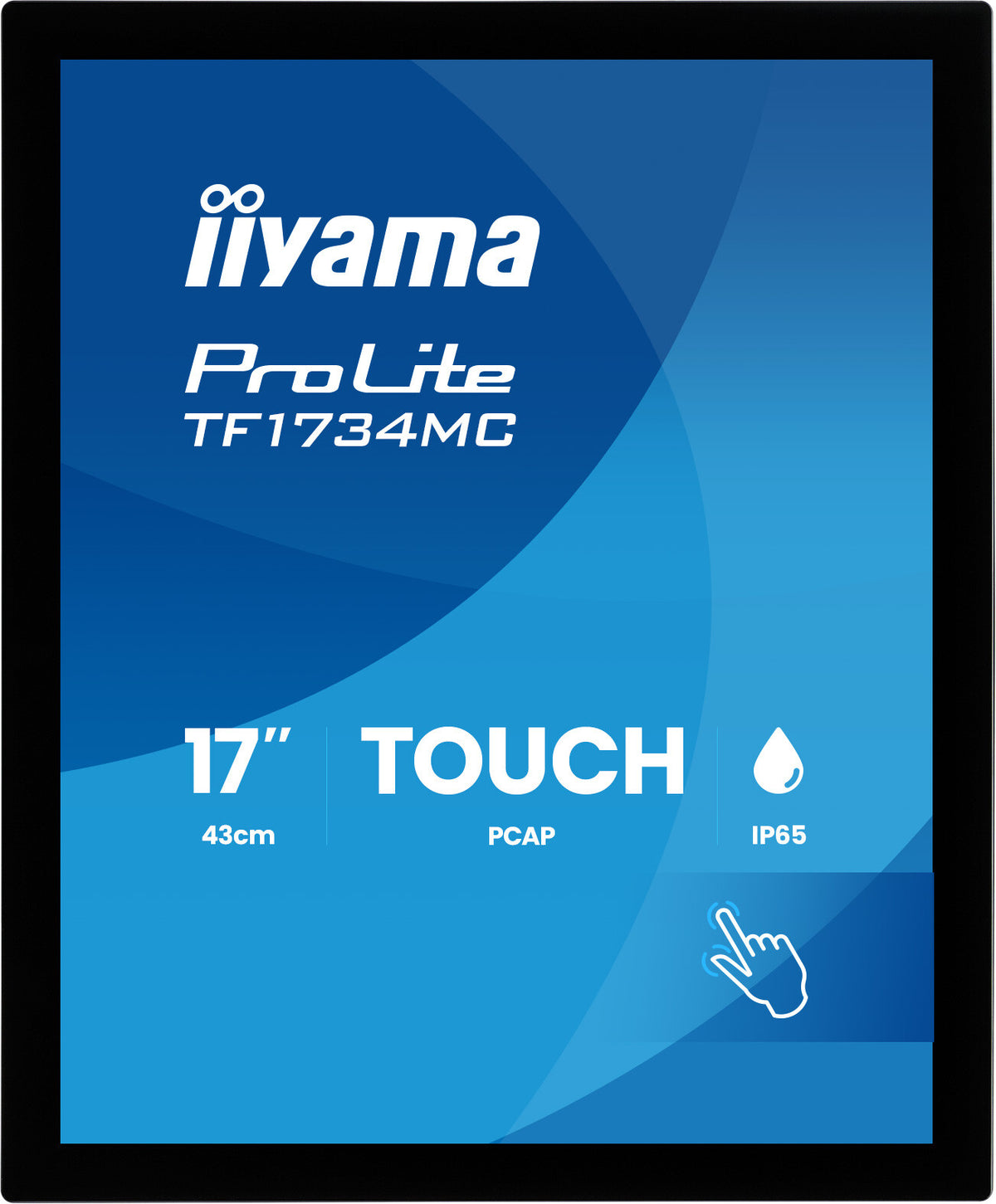 iiyama ProLite TF1734MC-B8X computer monitor 43.2 cm (17") 1280 x 1024 pixels SXGA LCD Touchscreen Table Black