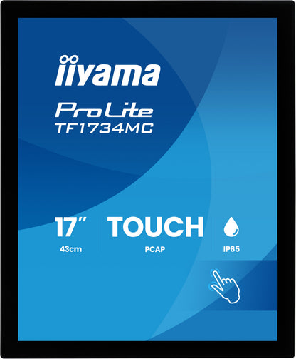 iiyama ProLite TF1734MC-B8X computer monitor 43.2 cm (17") 1280 x 1024 pixels SXGA LCD Touchscreen Table Black