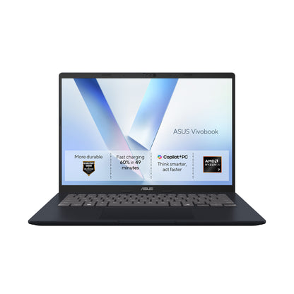 ASUS Vivobook 14 M1407GA-LY009W Copilot+ PC AMD Ryzen™ AI 7 445 Laptop 35.6 cm (14") WUXGA 16 GB DDR5-SDRAM 1 TB SSD Wi-Fi 6 (802.11ax) Windows 11 Home Blue