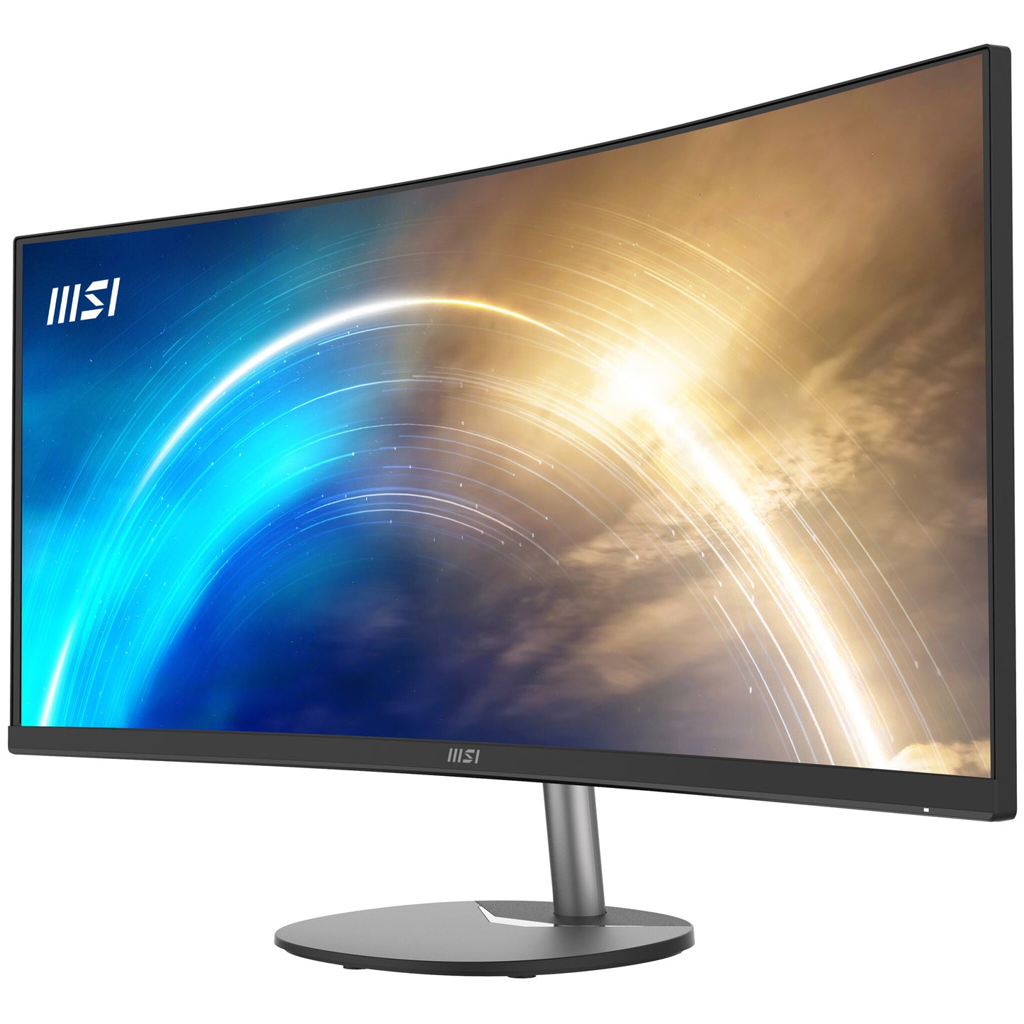 MSI Pro MP341CQ 34 Inch Curved Monitor, 1500R, UWQHD (3440 x 1440), 21:9, 100Hz, VA, 4ms, HDMI, VGA, Built-in Speakers, Anti-Glare, Anti-Flicker, Less Blue light, TÜV Certified, VESA, Kensington, Black