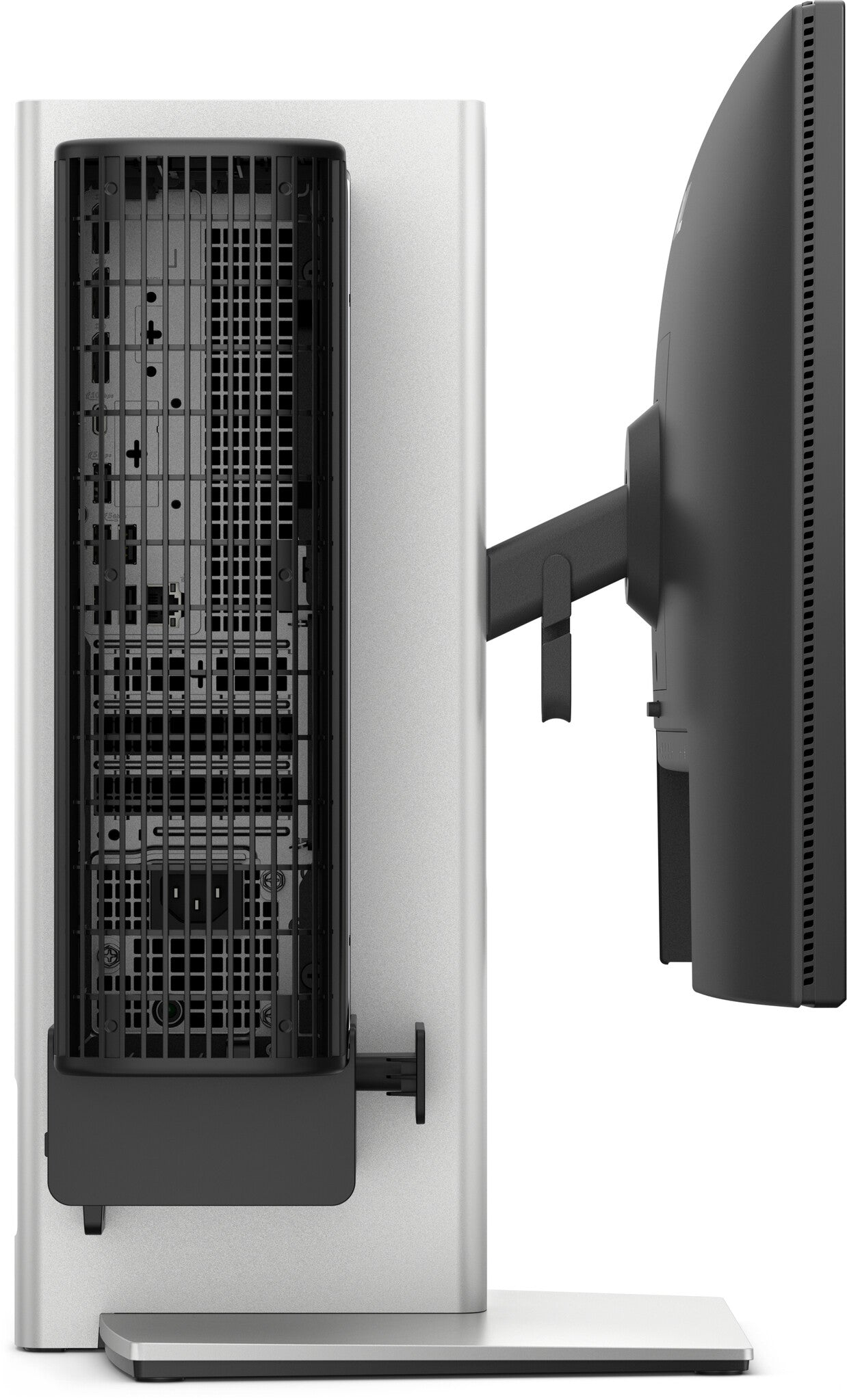 DELL Pro Slim OSS25 68.6 cm (27") Desk Black, Silver