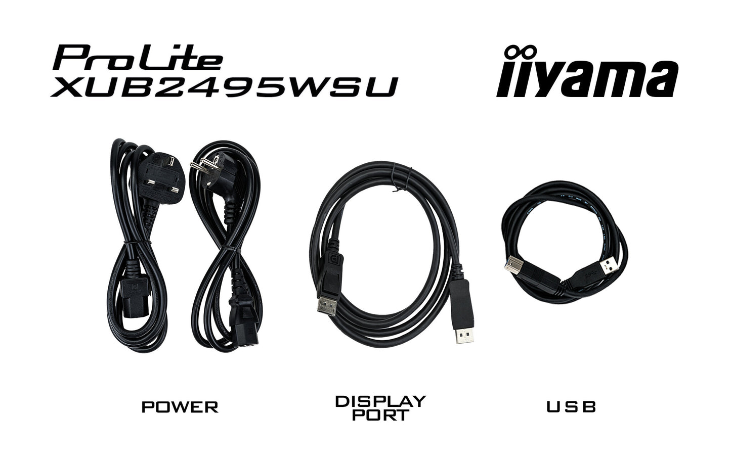 iiyama ProLite XUB2495WSU-B7 computer monitor 61.2 cm (24.1") 1920 x 1200 pixels WUXGA LED Black