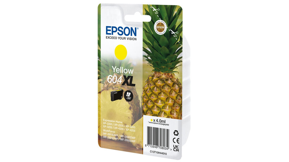 Epson Singlepack Yellow 604XL Ink
