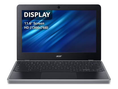 Acer Chromebook CB 311 C723-TCO MTK528 4GB/64G Kompanio Kompanio 528 29.5 cm (11.6") HD LPDDR4x-SDRAM 64 GB eMMC Wi-Fi 6 (802.11ax) ChromeOS Black