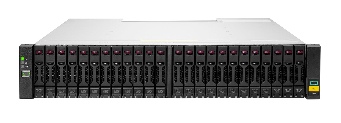 HPE MSA 2060 SFF 2x10/25GbE iSCSI 4-port Controller Storage Array