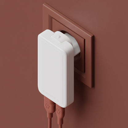 dbramante1928 Pro - EU/US Slim Charger - USB-C 65W+USB-A 30W - W