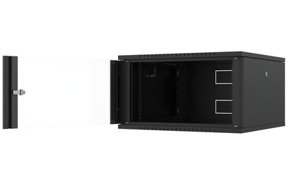 Lanview RWF07U66BL rack cabinet 7U Wall mounted rack Black