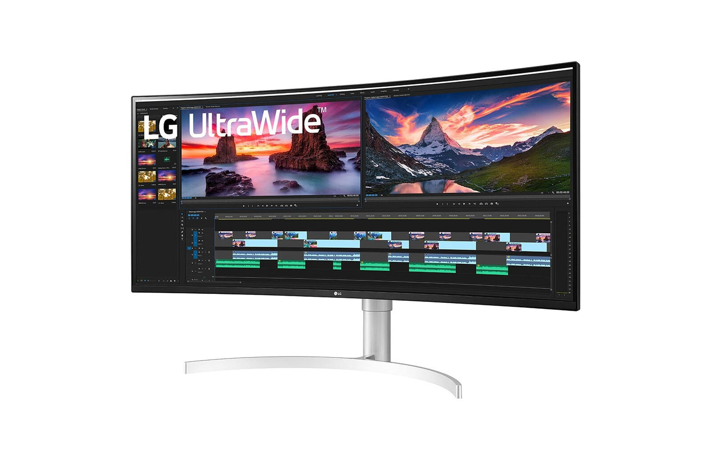 LG 38WN95CP-W computer monitor 96.5 cm (38") 3840 x 1600 pixels Quad HD+ QLED White