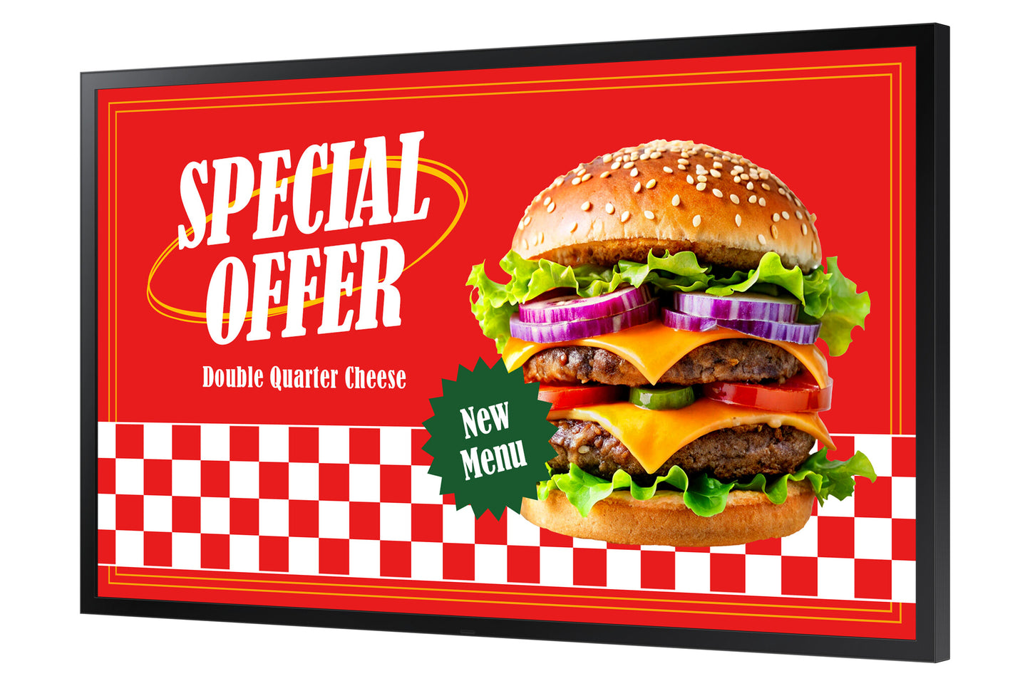 Samsung OH46DX Digital signage flat panel 116.8 cm (46") LCD Wi-Fi 3500 cd/m² Full HD Black Tizen 24/7