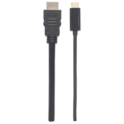 Manhattan USB-C to HDMI Cable, 4K@30Hz, 1m, Black, Male to Male, Three Year Warranty, Polybag