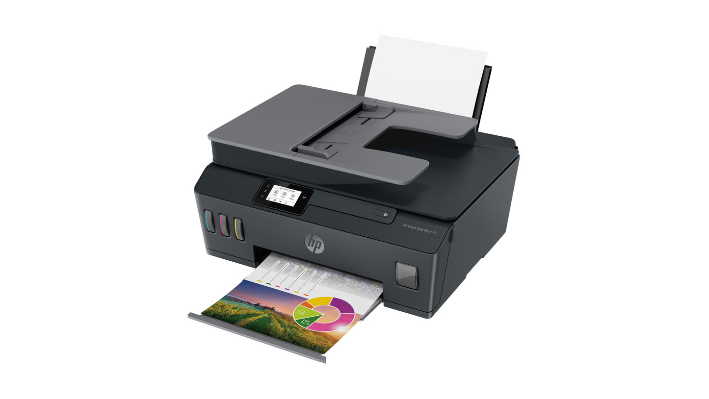 HP Smart Tank Plus 570 Wireless All-in-One Color Printer, Copier, Scanner