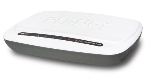 PLANET SW-504 network switch Fast Ethernet (10/100) White