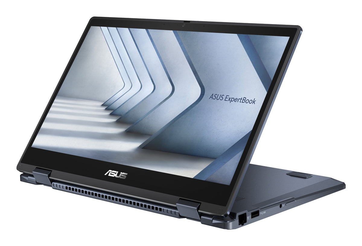 ASUS ExpertBook B3 Flip B3402FV-EC512XA Intel Core 5 120U Hybrid (2-in-1) 35.6 cm (14") Touchscreen Full HD 16 GB DDR4-SDRAM 256 GB SSD Wi-Fi 6E (802.11ax) Windows 11 Pro Education Black QWERTY UK English