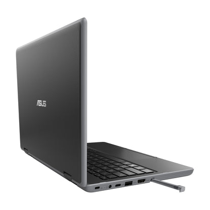 ASUS BR1100F-C41XA-3Y Intel® Celeron® N N4500 Hybrid (2-in-1) 29.5 cm (11.6") Touchscreen HD 4 GB DDR4-SDRAM 128 GB eMMC Wi-Fi 6 (802.11ax) Windows 11 Pro Education Grey