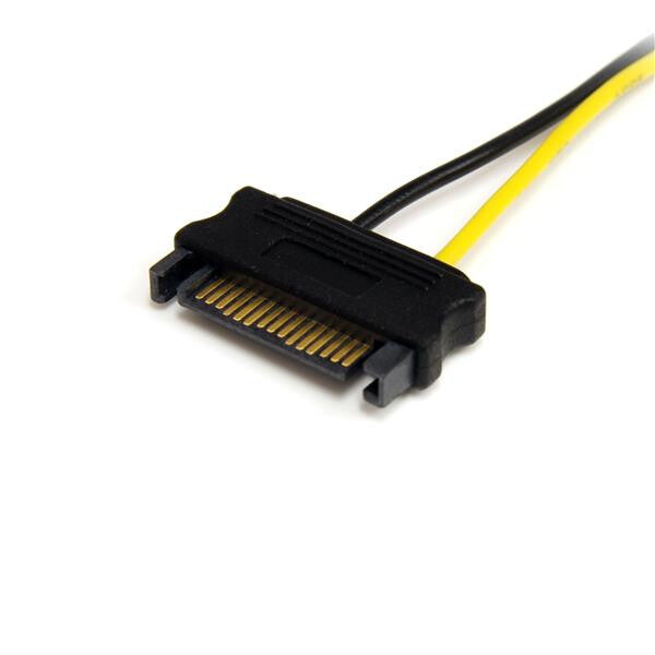 StarTech.com 6in SATA Power to 8 Pin PCI Express Video Card Power Cable Adapter