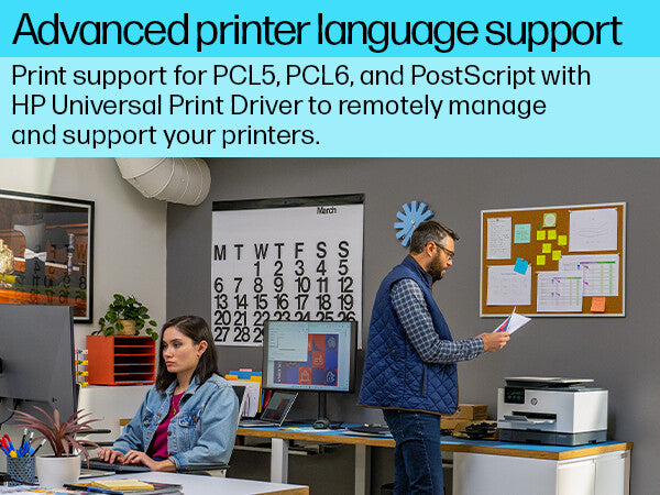 HP OfficeJet Pro 9130b Wireless All-in-One Color Printer, Two-sided printing; Copier, Scanner