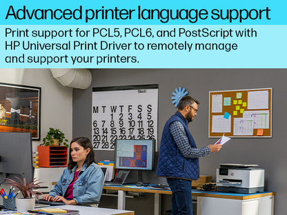 HP OfficeJet Pro 9130b Wireless All-in-One Color Printer, Two-sided printing; Copier, Scanner