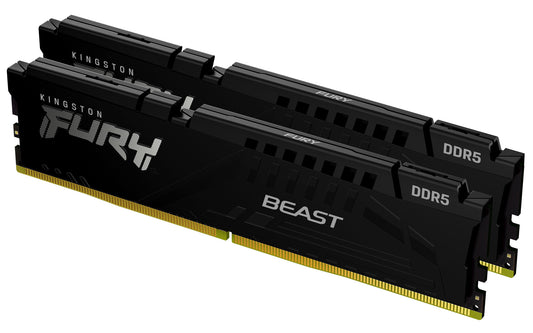 Kingston Technology FURY Beast 32GB 5600MT/s DDR5 CL40 DIMM (Kit of 2), 288-pin DIMM, black