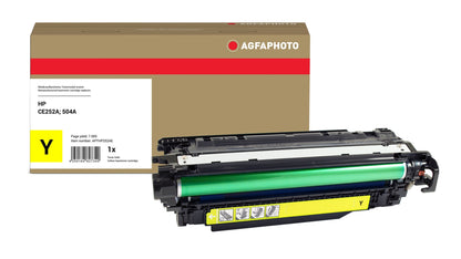 AgfaPhoto Compatible Toner Cartridge, Yellow, Replacement for HP CE252A, 504A, 7000 Pages