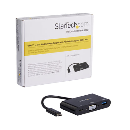 StarTech.com USB-C VGA Multiport Adapter - USB 3.0 Port - 60W PD