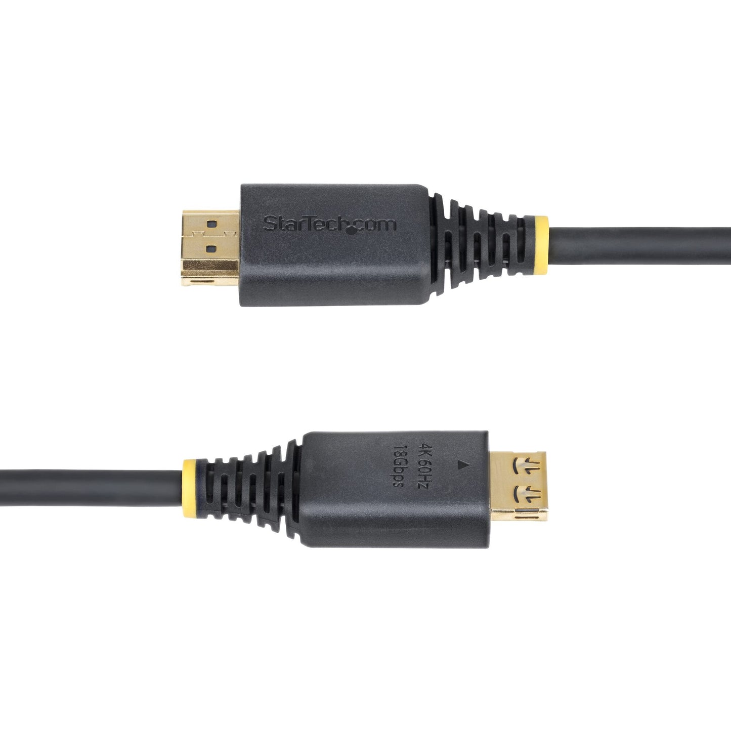 StarTech.com 10ft (3m) High Speed HDMI Cable with Gripping Connectors, 4K 60Hz/1440p 144Hz, HDR10/HDCP 2.2/ARC, 18Gbps, UHD HDMI Cord for TV/Monitor/Display, TPE Jacket