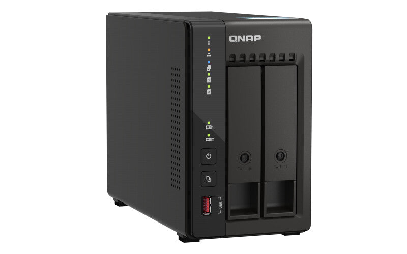 QNAP TS-253E NAS Tower Intel® Celeron® J6412 8 GB 8 TB HDD QNAP QTS Black
