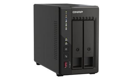 QNAP TS-253E NAS Tower Intel® Celeron® J6412 8 GB 8 TB HDD QNAP QTS Black