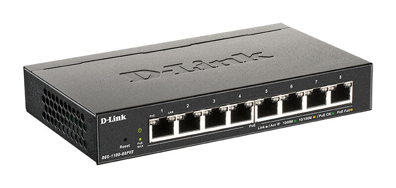 D-Link 8-Port PoE Gigabit Smart Managed Switch
