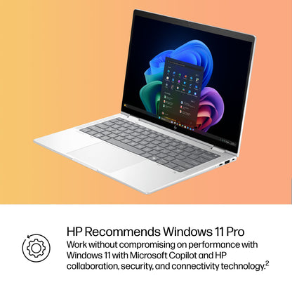 HP EliteBook X Flip G1i Next Gen AI PC Wolf Pro Security Edition Copilot+ PC Intel Core Ultra 7 258V Hybrid (2-in-1) 35.6 cm (14") Touchscreen WUXGA 32 GB LPDDR5x-SDRAM 512 GB SSD Wi-Fi 7 (802.11be) Windows 11 Pro Silver