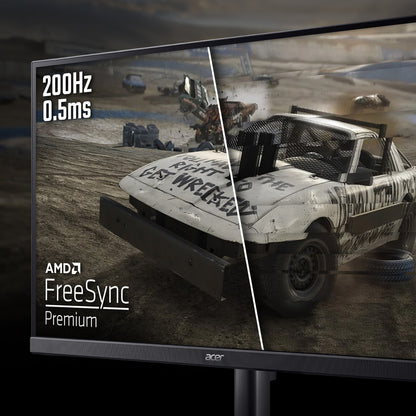 Acer KG1 Nitro KG241YX3 - 23.8" Full HD (1920x1080), 200Hz, 0.5ms, ZeroFrame, HDR10, FreeSync Premium Gaming Monitor
