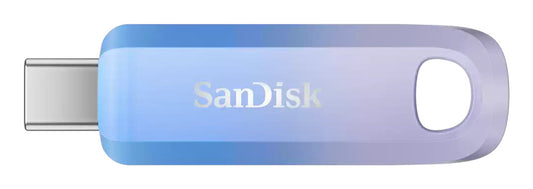 SanDisk Creator USB flash drive, 512GB, USB 3.2 Gen 1 (3.1 Gen 1), blue and lilac
