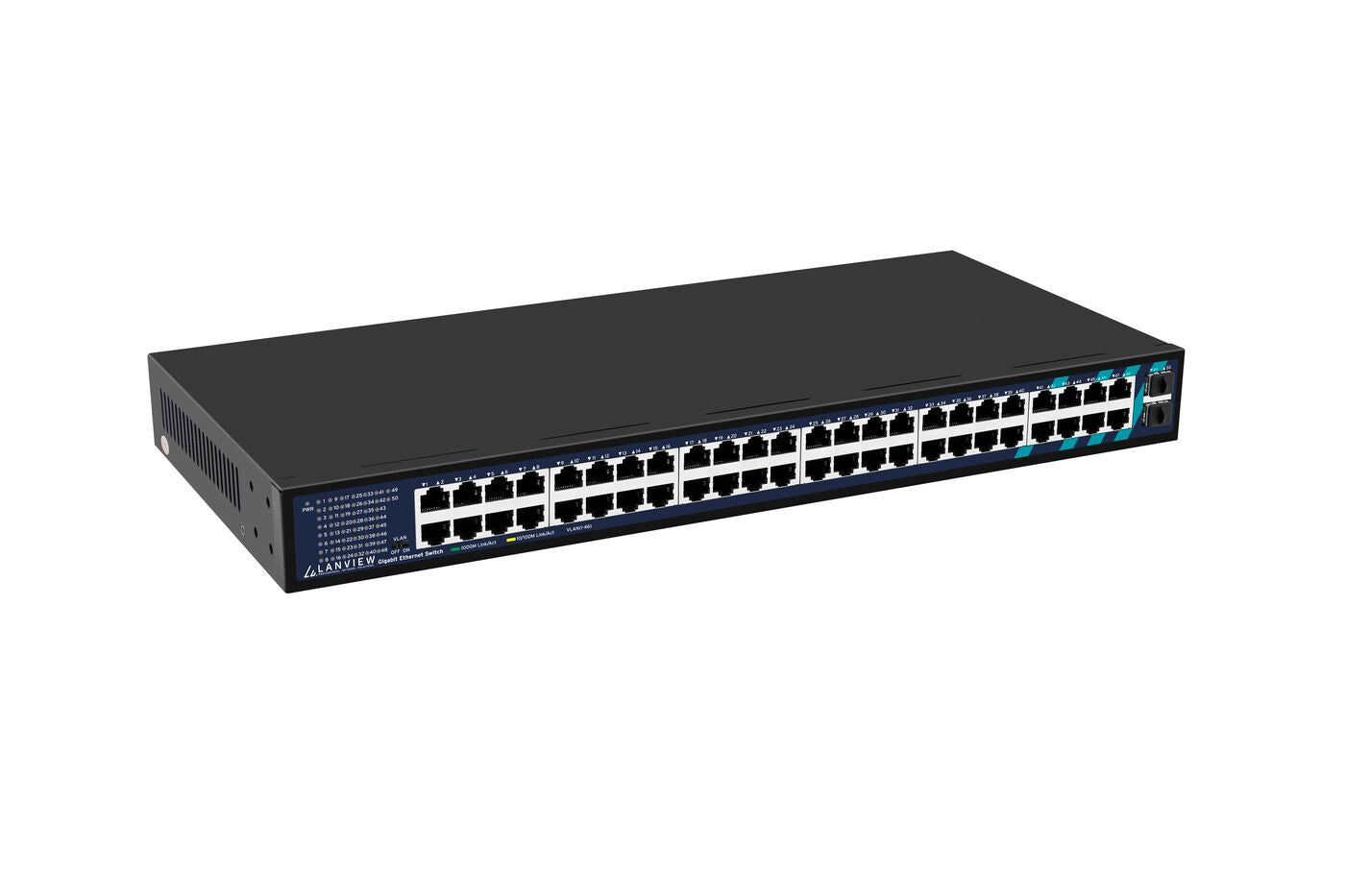 Lanview LVN-1UMOUNT-48PORT-2SFP-1G network switch Unmanaged Gigabit Ethernet (10/100/1000)