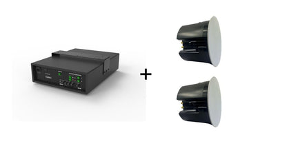 Vivolink Audiopack Subwoofer 6.5 40W + 2 x premium ceiling speakers (Limited Bundle Pack Offer) Black Wired 110 W
