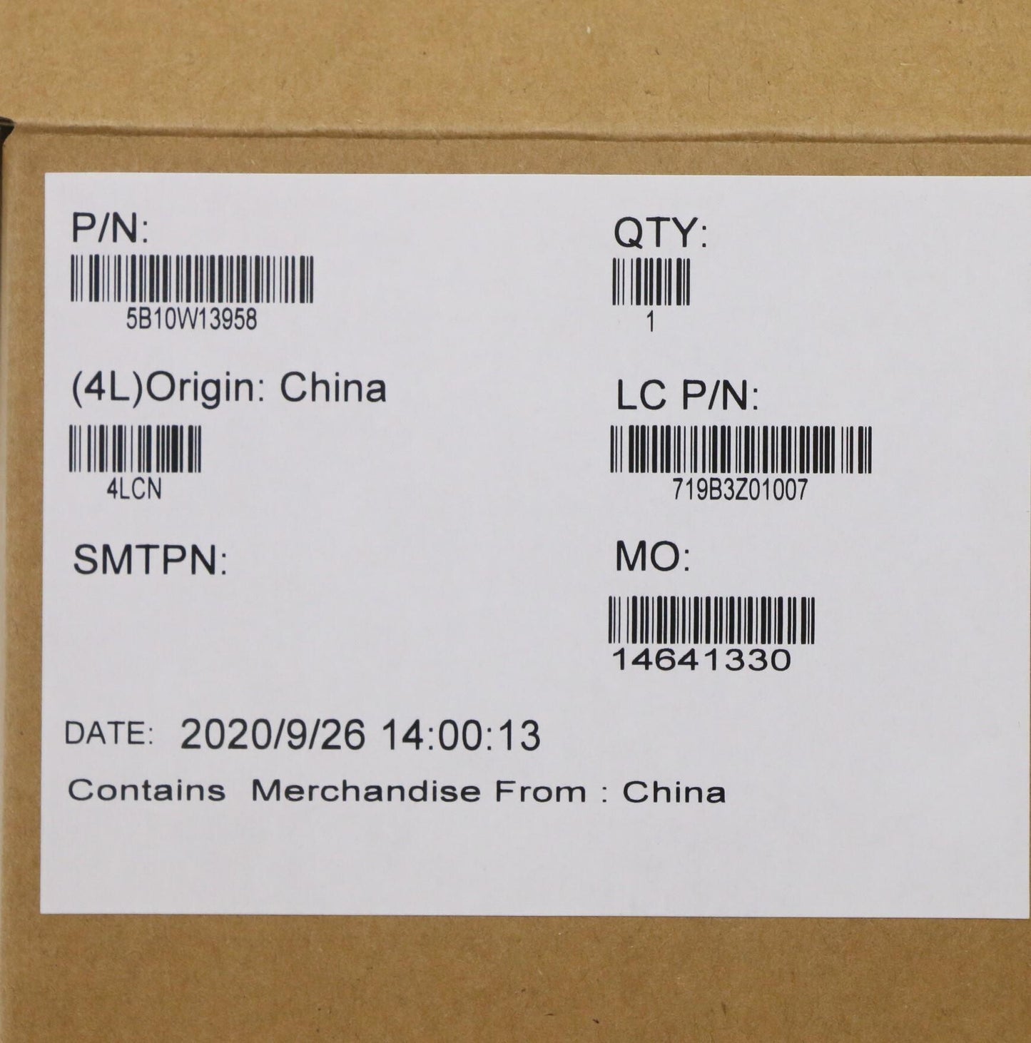 Lenovo 5B10W13958 laptop spare part Battery