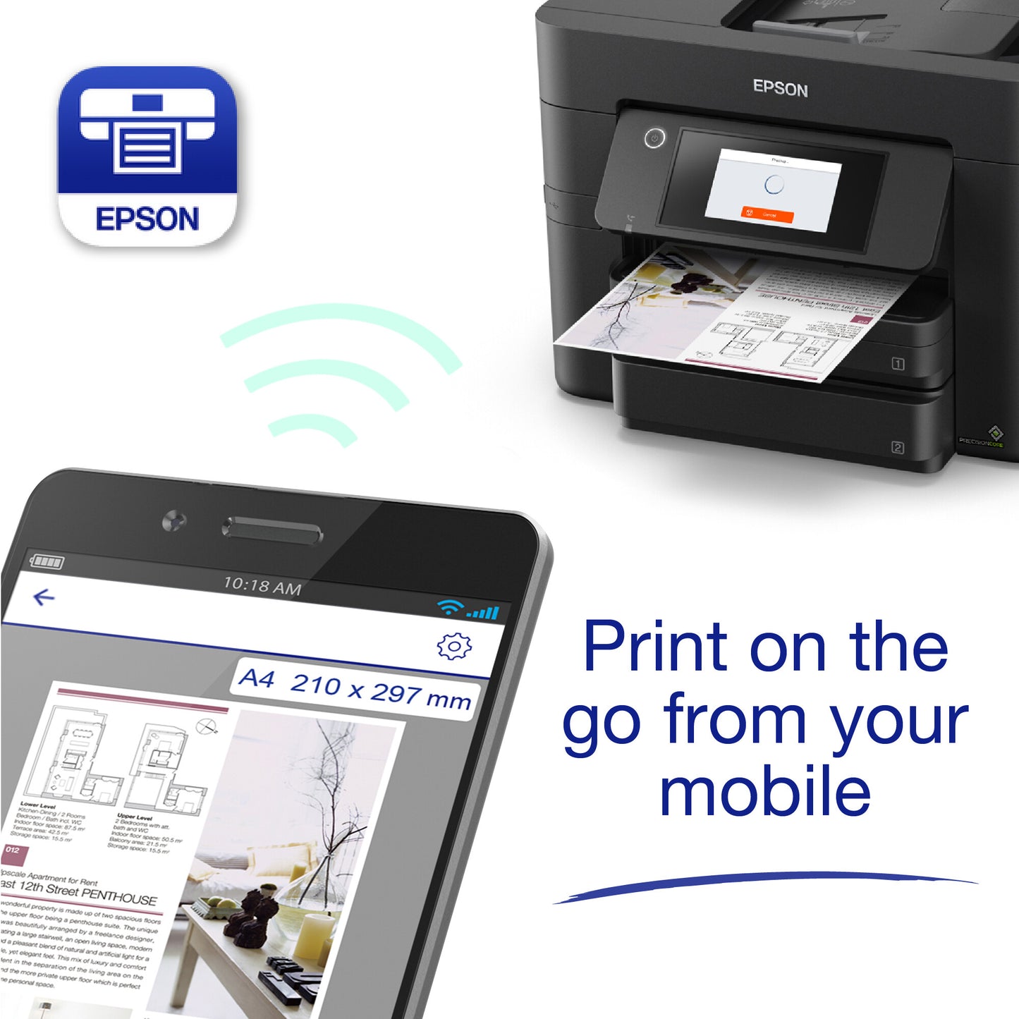Epson WorkForce Pro WF-4830DTWF Printer