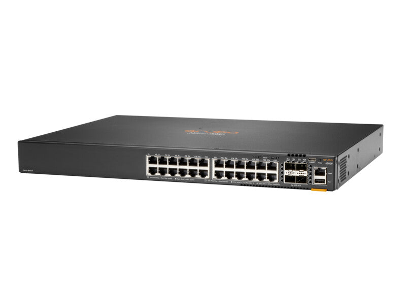 HPE Aruba Networking Aruba 6300F 24-port 1GbE & 4-port SFP56 Managed L3 Gigabit Ethernet (10/100/1000) 1U Grey