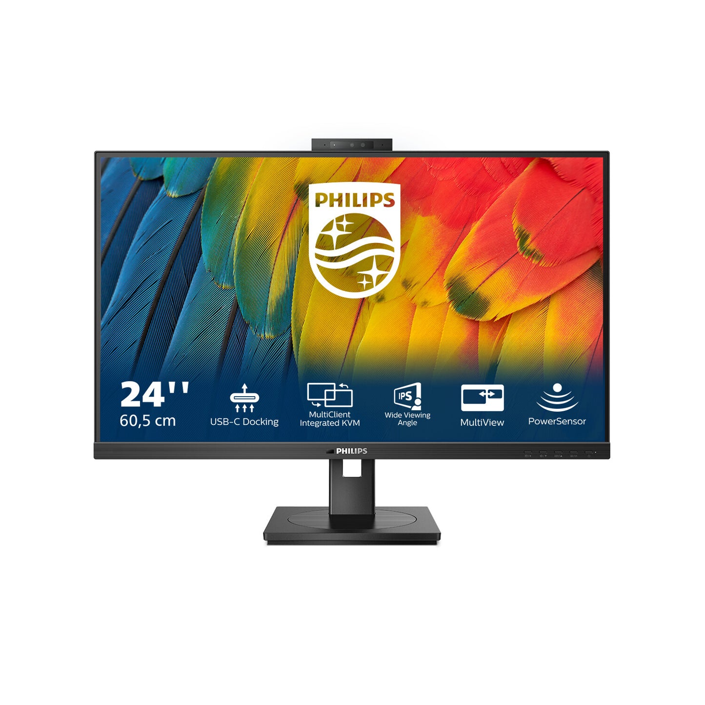 Philips 5000 series 24B1U5301H/00 LED display 60.5 cm (23.8") 1920 x 1080 pixels Full HD LCD Black