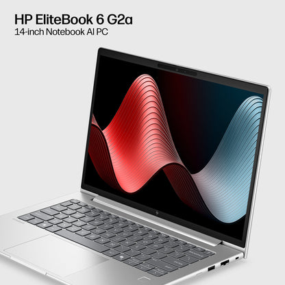 HP EliteBook 6 G2a 14 inch Notebook AI PC AMD Ryzen™ 7 250 Laptop 35.6 cm (14") WUXGA 16 GB DDR5-SDRAM 512 GB SSD Wi-Fi 7 (802.11be) Windows 11 Pro Silver