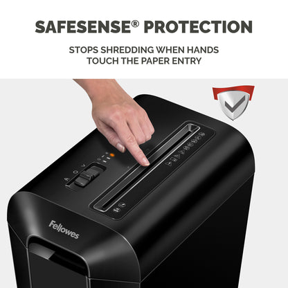 Fellowes LX Series Paper Shredder LX65 10 Sheet Cross Cut Shredder with 22 Litre Bin High Security P4