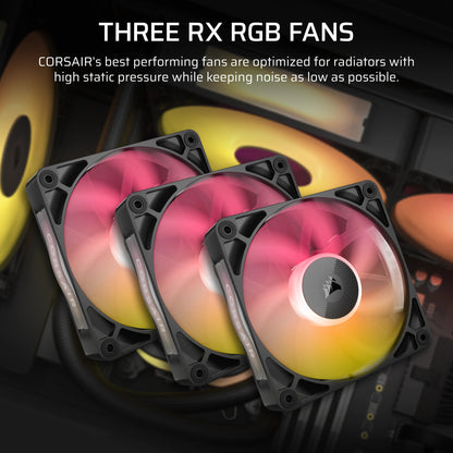 Corsair iCUE LINK TITAN RX RGB Processor All-in-one liquid cooler 12 cm Black 1 pc(s)