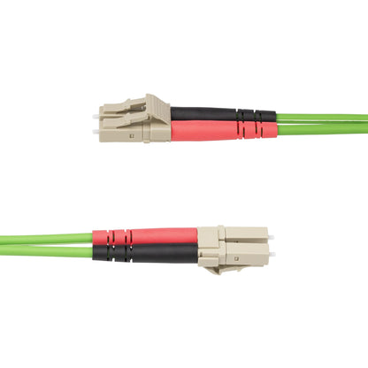 StarTech.com 2m (6.6ft) LC to LC (UPC) OM5 Multimode Fiber Optic Cable, 50/125µm Duplex LOMMF Zipcord, VCSEL, 40G/100G, LSZH Fiber Jumper Cord