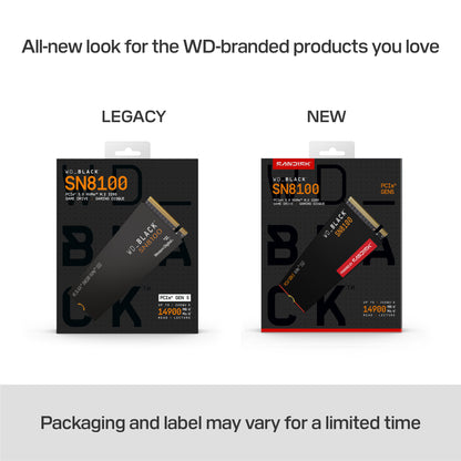 Western Digital WD_BLACK™ SN8100 NVMe™ SSD POWERED BY SANDISK 4 TB