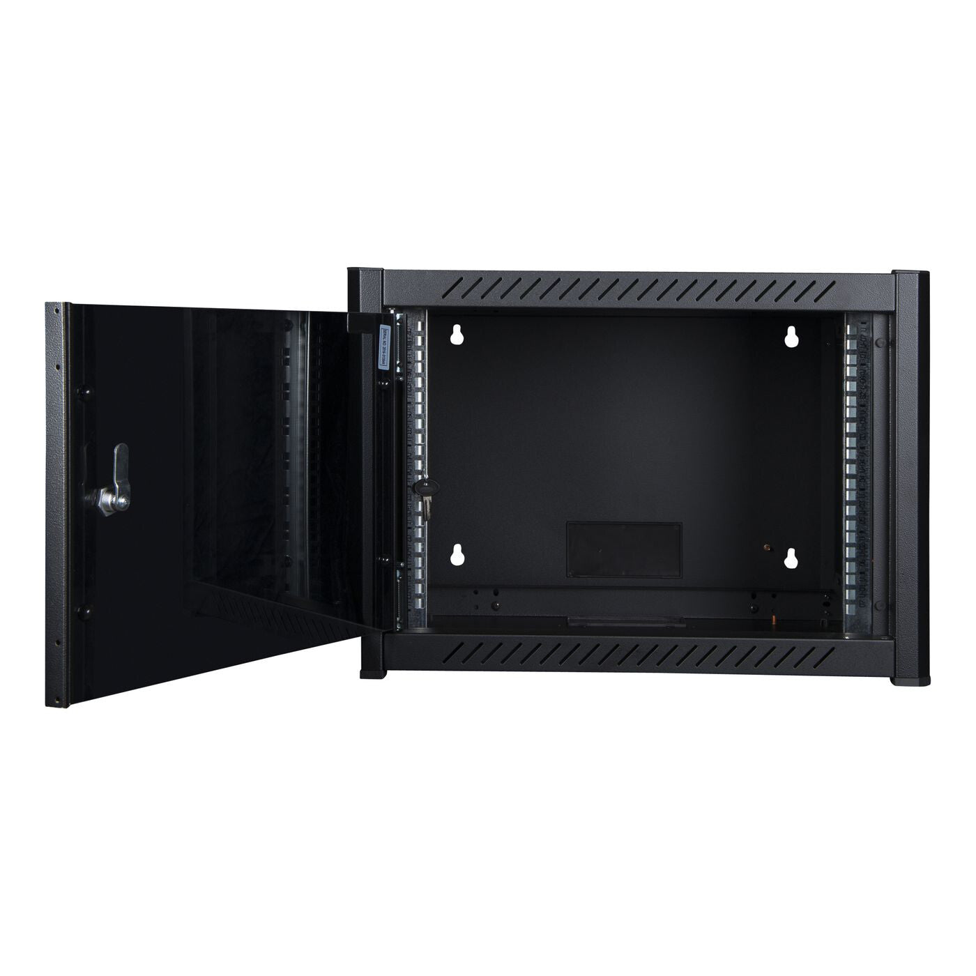 Lanview RWM06U56BL rack cabinet 6U Wall mounted rack Black