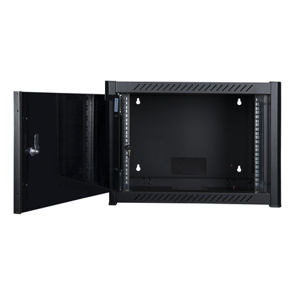 Lanview RWM06U56BL rack cabinet 6U Wall mounted rack Black