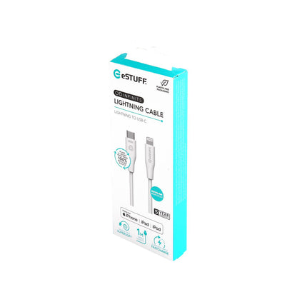 eSTUFF ES602170 lightning cable 1 m White