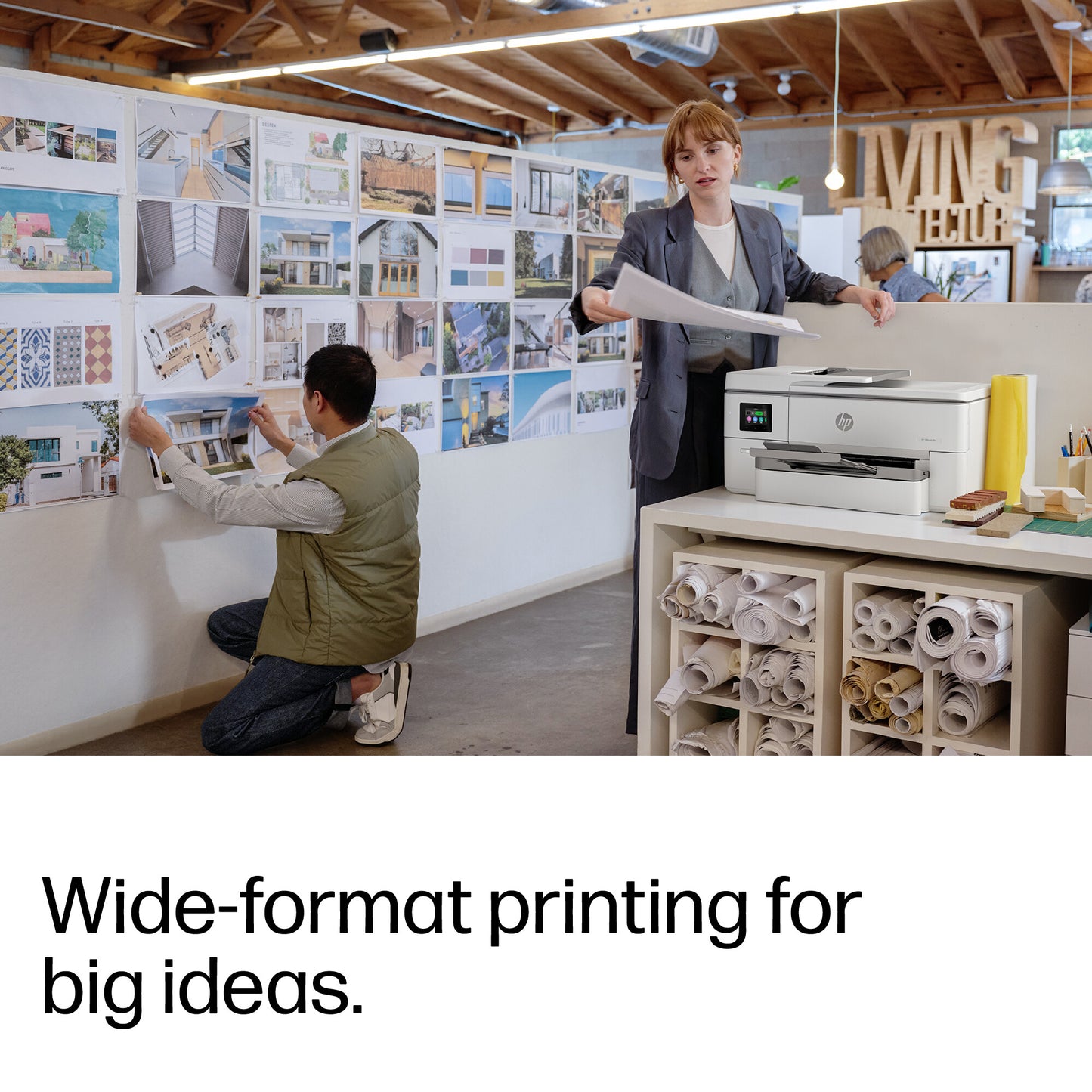 HP OfficeJet Pro 9720e Wireless All-in-One Color Printer, Two-sided printing; Copier, Scanner