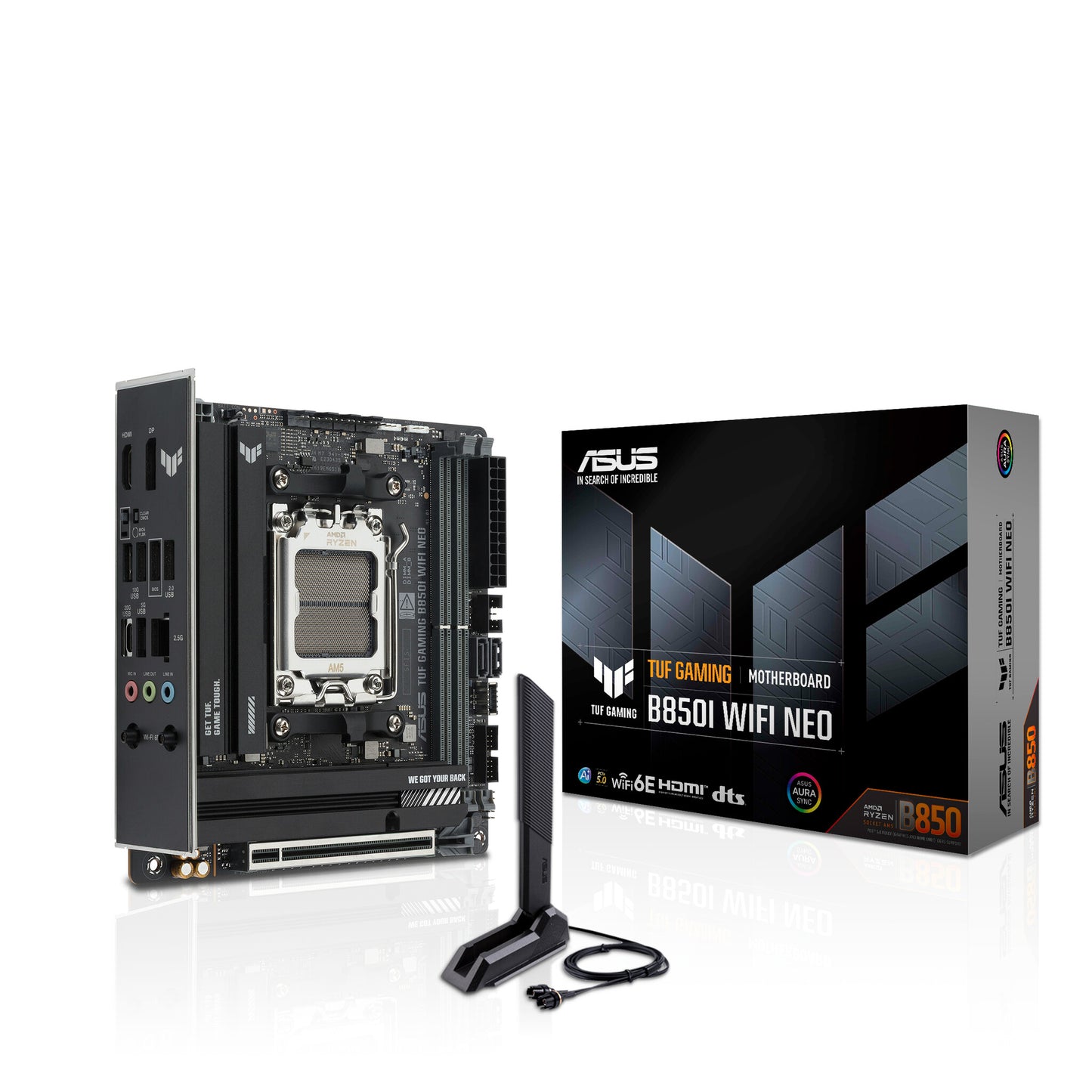 ASUS TUF GAMING B850I WIFI NEO AMD B850 Socket AM5 mini ITX