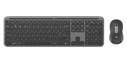 Logitech Signature Slim MK950 for Business keyboard Mouse included Office RF Wireless + Bluetooth QWERTY UK English Graphite